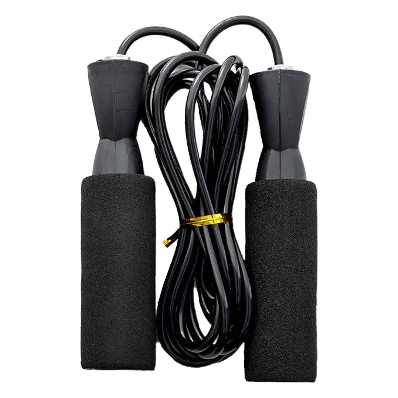 H542 student fitness jump rope plastic training jump rope bearing handle jump rope PVC rope test jump rope