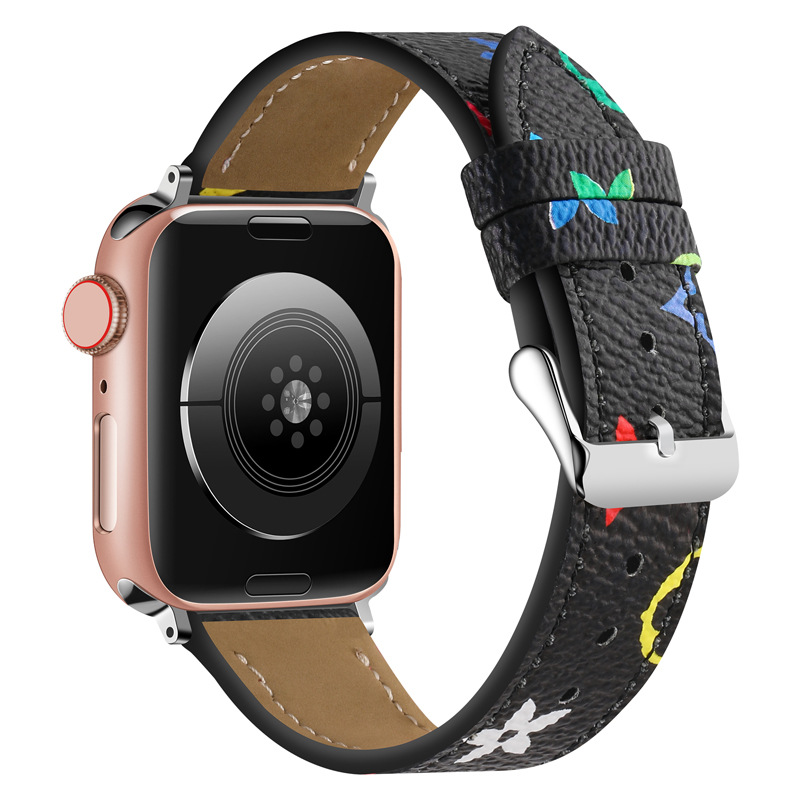 Picture of Big Brand Strap Spot Applicable Apple Watch Strap Apple iwatch87654321 Trendy Brand Leather Strap