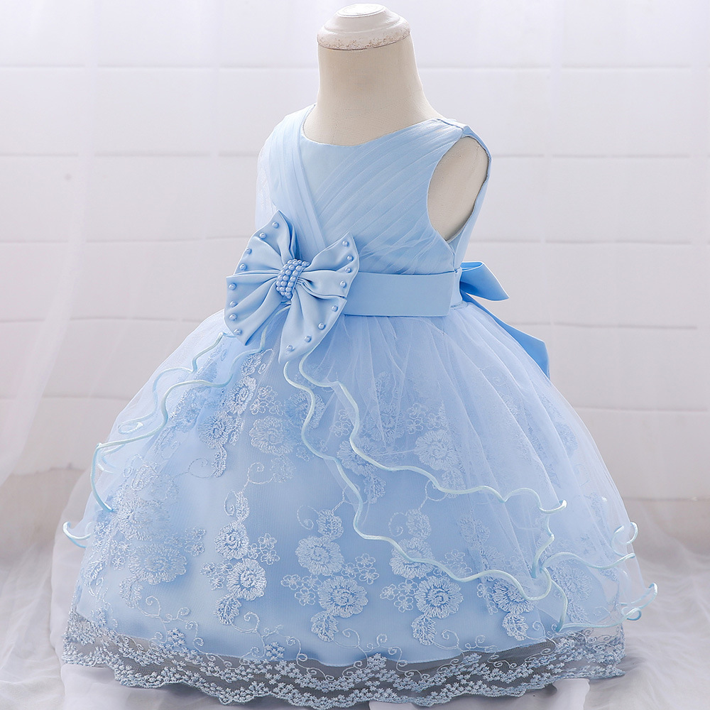 Picture of Cross Border Cotton Princess Dress Dress Baby's Birthday Bow Lace Baby dress Dress