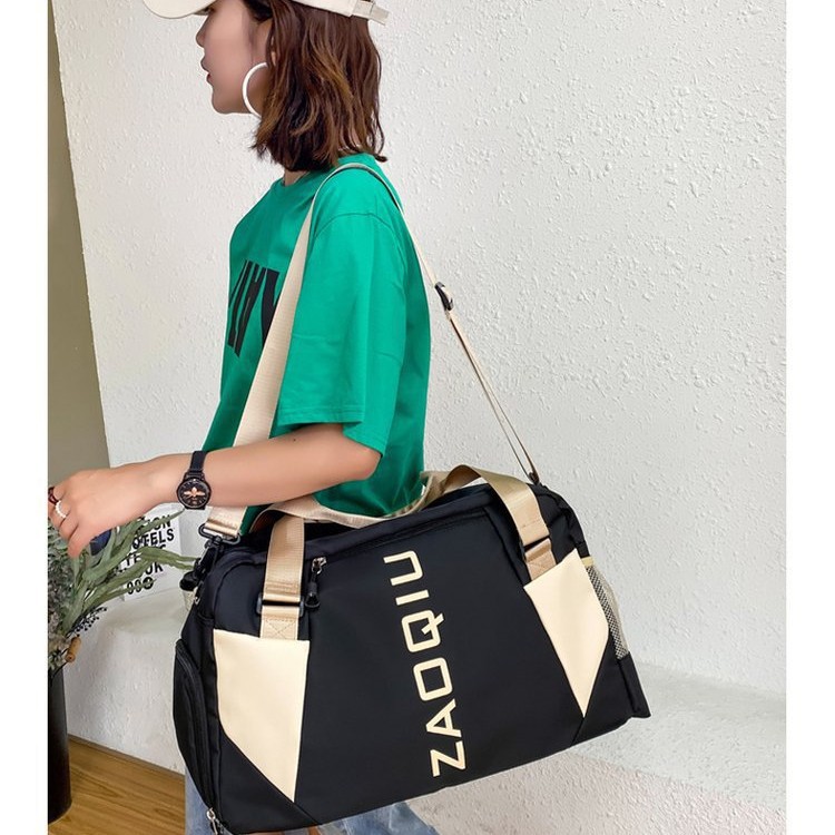 Picture of Leisure Fitness Travel Bag Women's Short-distance Travel Portable Luggage Bag New Dry and Wet Separation Yoga Bag Fitness Bag