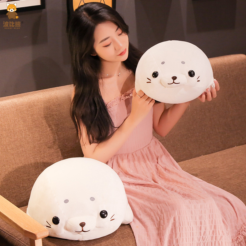 Picture of Ocean Series Aquarium Down Cotton Lie Posture Seal Tuff Plush Toy Doll Cross-border Plush Large Doll