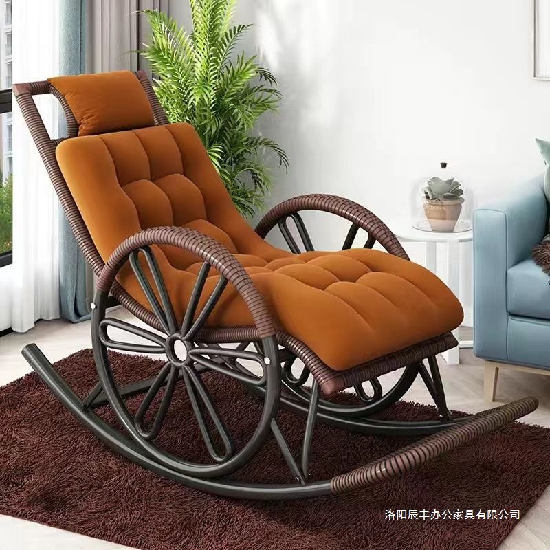 Picture of Household Rocking Chair Leisure Rocking Chair Creative Recliner Adult Leisure Chair Balcony Rattan Chair Internet-Fun Chair