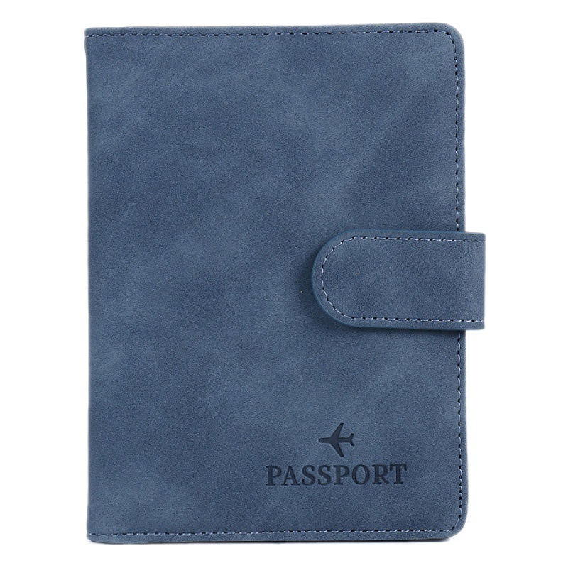 Spot New Rfid Passport Holder Convenient Multi-Functional Document Holder Pu Material Storage Travel Passport Bag