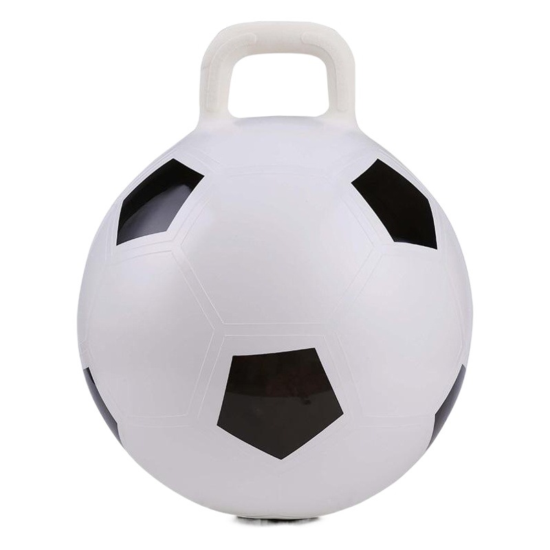 Manufacturer Wholesale 45cm Thickeneded Explosion-Proof Horn Ball Kindergarten Pvc Jumping Ball Inflatable Handle Ball Kidsren's Toy
