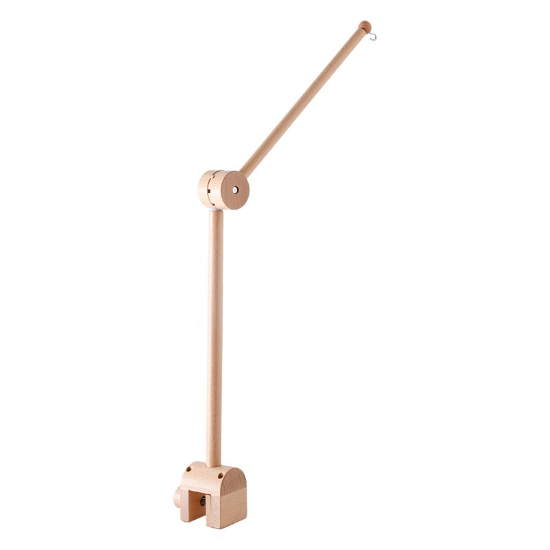 Wooden Rotating Arch Baby Bed Hanging Bed Bell Bracket Mosquito Net Pendant Baby Bed Accessories Newborn Comfort Bed Bell