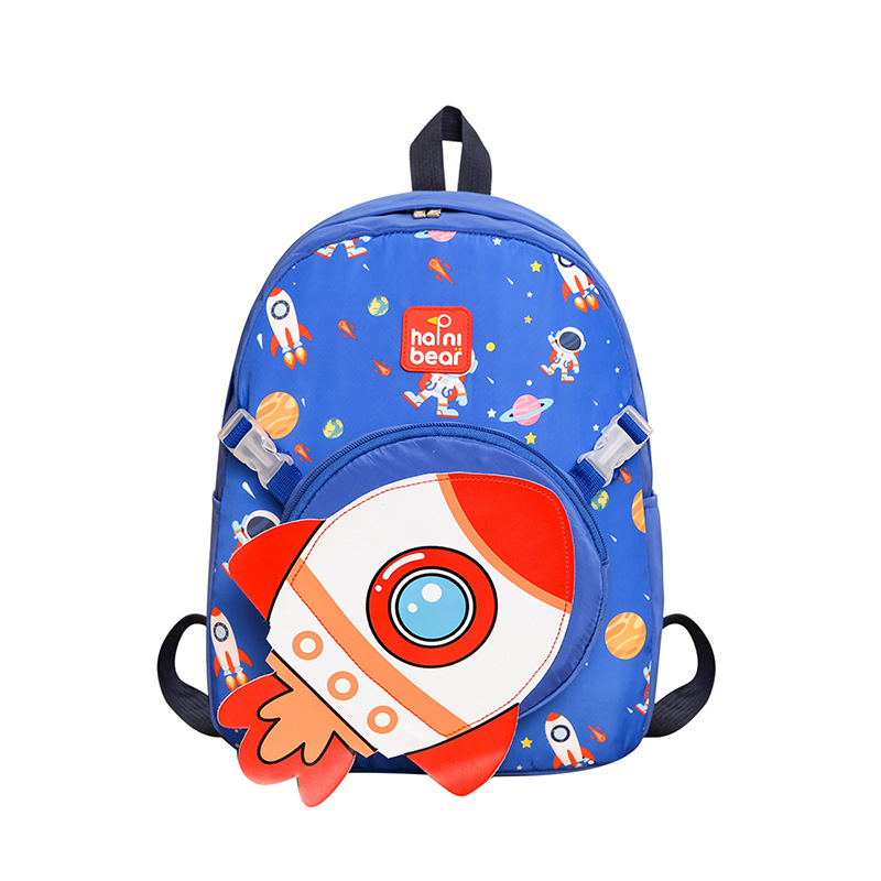 Picture of New Schoolbag for Primary School Students Large Capacity Trendy Decomposable Small Bag Soccer Rocket Printed Backpack for Boys and Girls