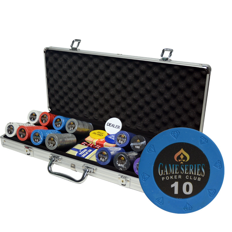14g Texas Hold'Em Eight Diamond Clay Chips Coin Black Jack Mahjong Points Reward Plastic Chips Token Set