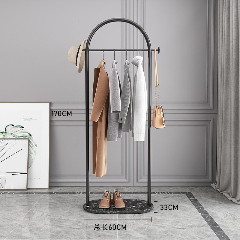 Picture of Nordic Light Luxury Coat Rack Floor Clothes Rack Home Clothes Rack Clothing Store Display Rack Bedroom Hanger Amazon Exclusive