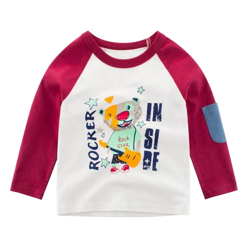 27kids Korean version of children's clothing wholesale boys spring long sleeve T-shirt children's bottoming shirt children's clothes a consignment