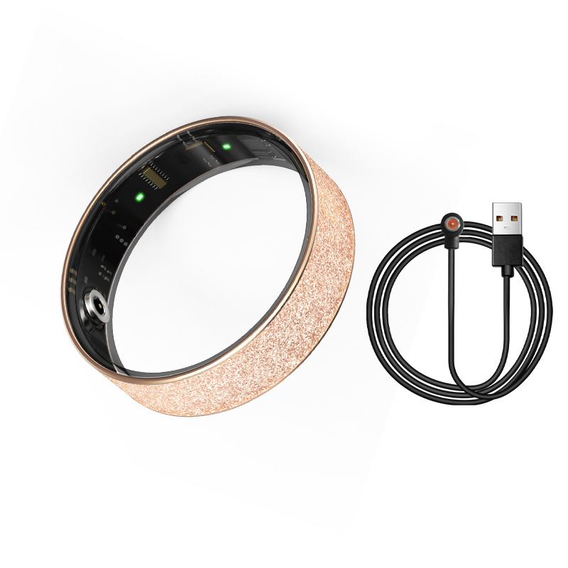 Picture of V3 Cross-border Frosted Smart Ring European and American Simple Couple Heart Rate Blood Oxygen Sleep Meter Step Emotion Detector Bracelet