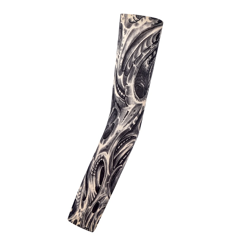 Picture of Outdoor Sleeve Tattoo Sleeve Seamless Men's and Women's Flower Arm Riding Sunscreen Sleeve Tattoo Arm Gifts