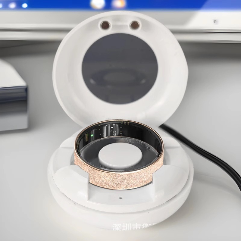 Picture of V3 Cross-border Frosted Smart Ring European and American Simple Couple Heart Rate Blood Oxygen Sleep Meter Step Emotion Detector Bracelet