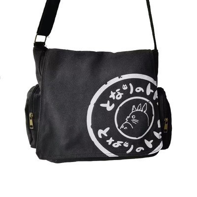 Picture of Large-Capacity Trendyy Casual Men's Computer Backpack Totoro Oblique Shoulder Japanese Style Shoulder Bag College and Middle School Student Bag