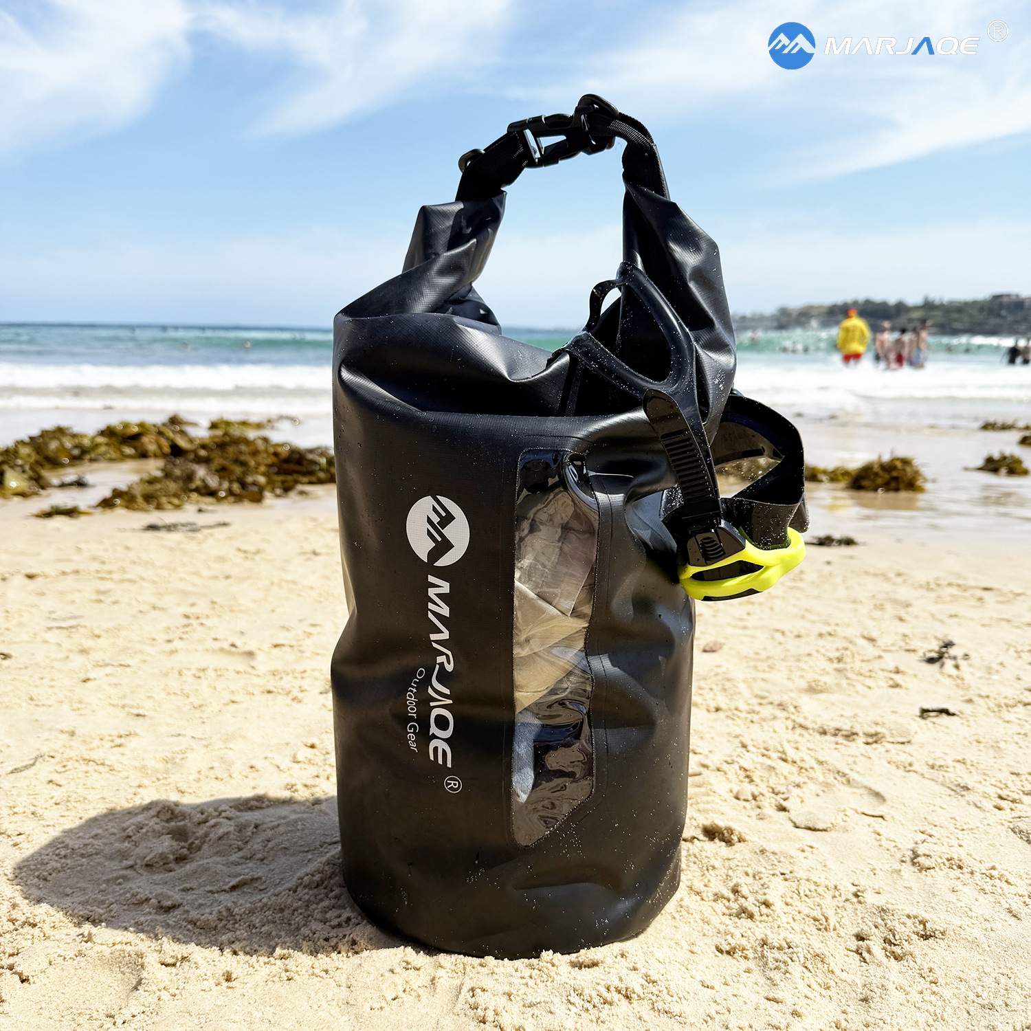 Marjaqe Double Shoulder Strap Window Waterproof Bag Rafting Bag Beach Bag Waterproof Bag River Tracing Bag Storage Outdoor Leisure