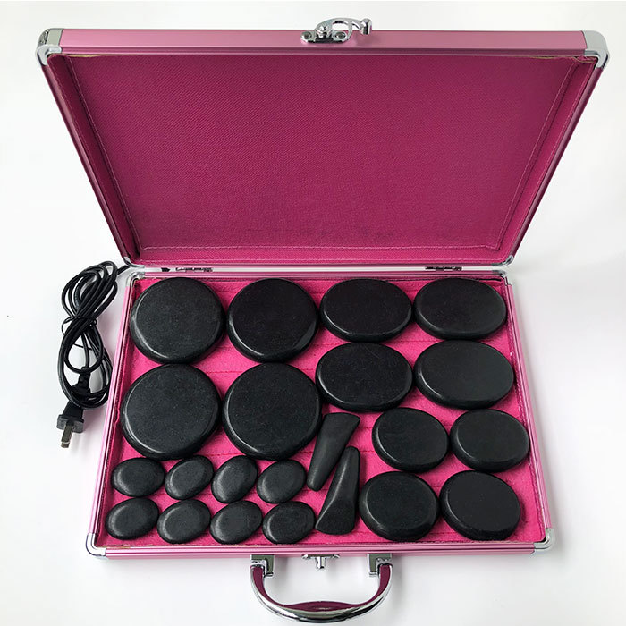Picture of Jinbolan SPA volcanic energy stone heating box set of 16 pieces automatic constant temperature hot stone set massage Stone