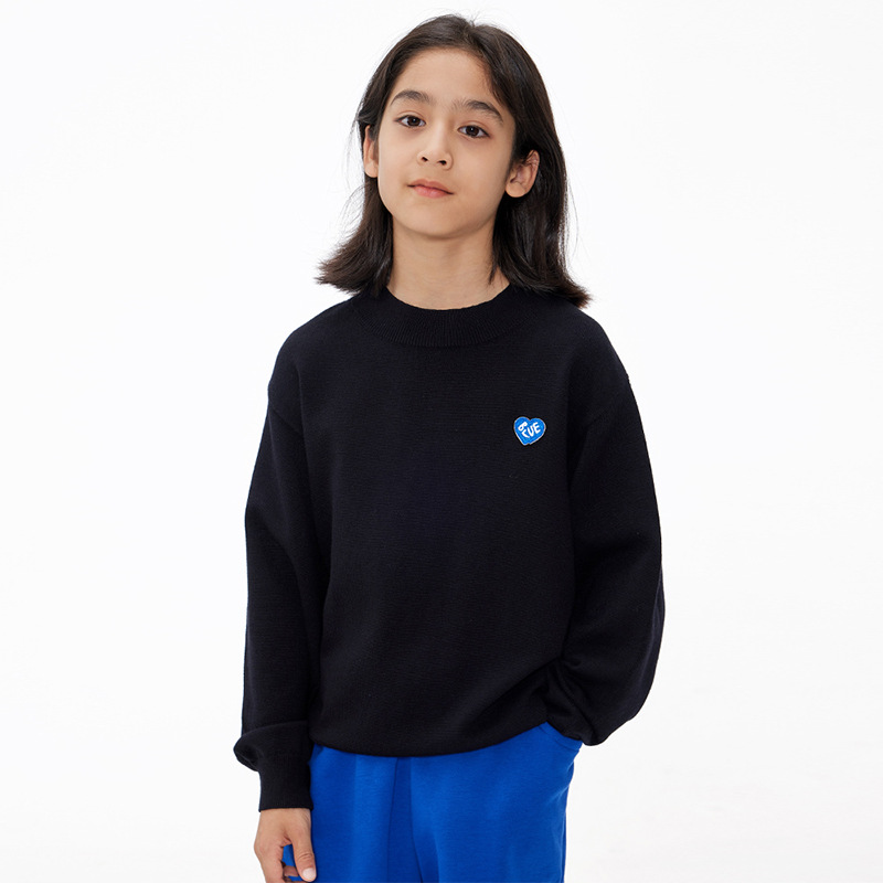 Picture of DK Children's Wear Autumn and Winter New Love Girl Boys' Sweater Knitted Middle and Big Kids Kids Boys Warm Pullover Sweater Trendy