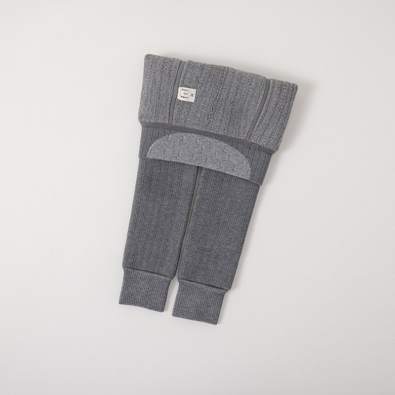 Picture of 1561 children's leggings wholesale 23 autumn and winter fleece-lined thick leggings warm Class A Girls' High Waist cropped pants