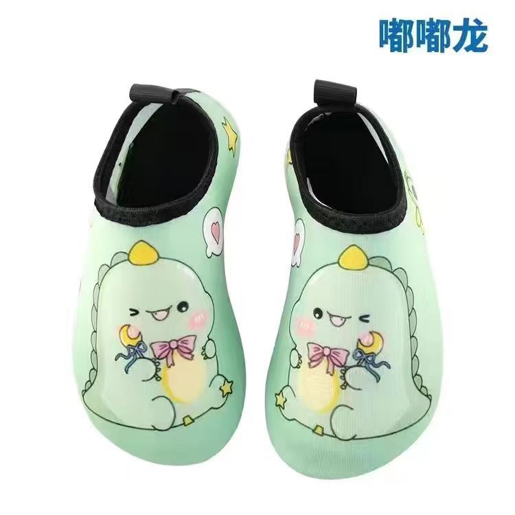 Picture of Cartoon Children's Beach Shoes Hard Sole Wading Shoes Diving Equipment Snorkeling Shoes and Socks Barefoot Swimming Shoes Diving Socks Quick-drying