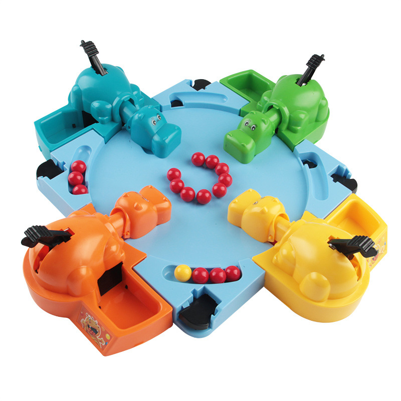 Picture of Cross-border Hippo Swallow Beads Children's Educational Toys Hungry Hippo Interactive Eating Frog Games