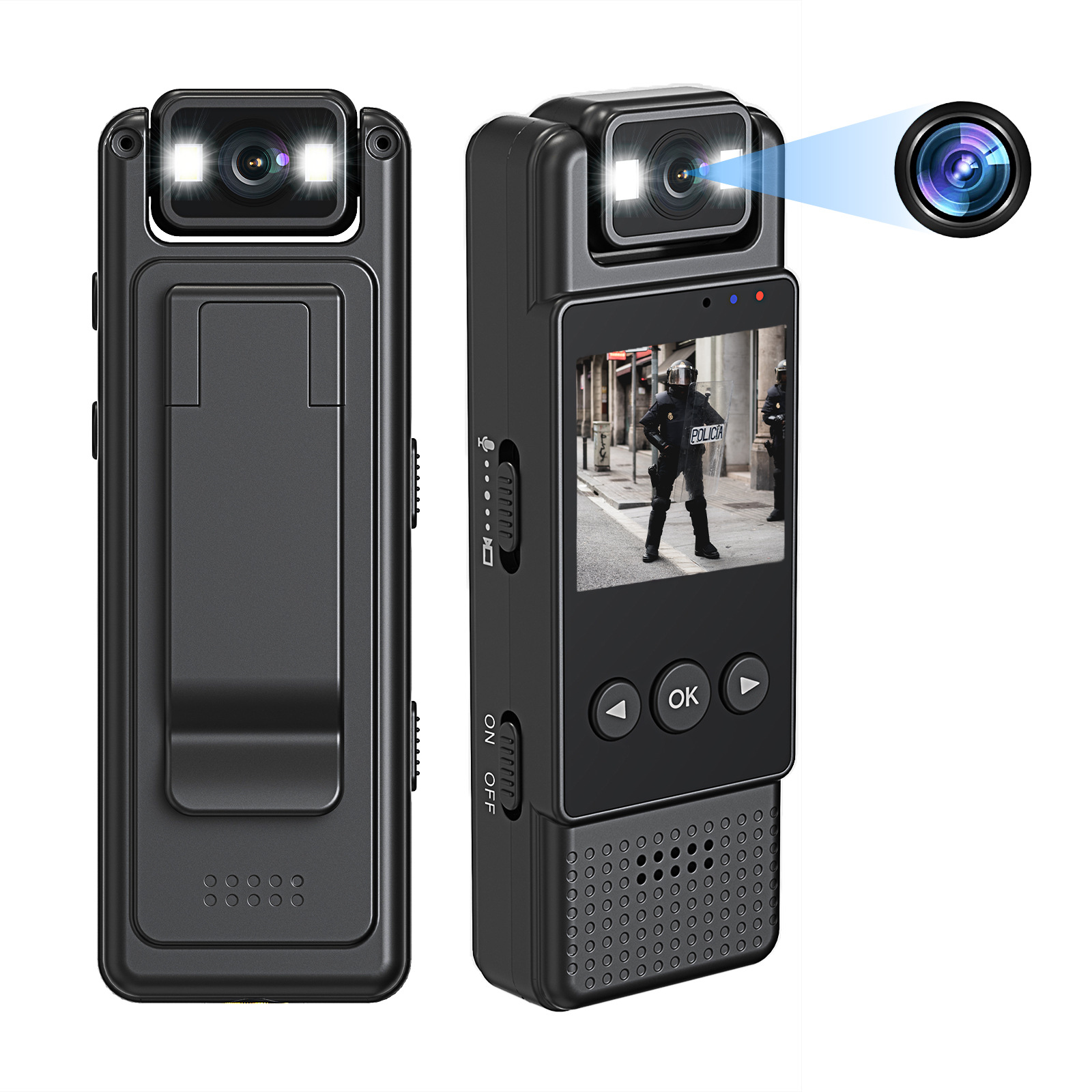 Picture of HD 1.3 inch screen lens rotating camera campus camera WIFI portable record outdoor DV camera