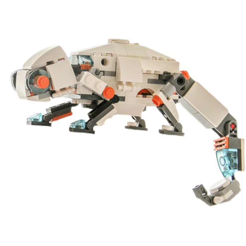 MOC Toy Compatible Lego Animal Series Piece Block Toy Set Creative Chameleon Animal Model