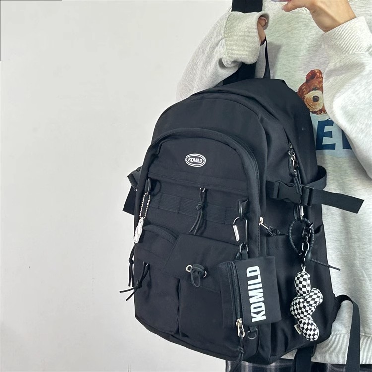 Picture of Korean-style Retro Tooling College Student Schoolbag Senior high school Junior High School Student Simple All-match Backpack Large Capacity Backpack for Men and Women
