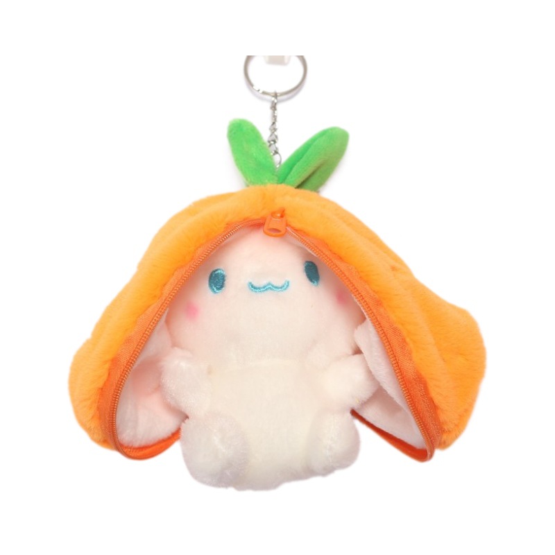 Picture of Net red cute fruit turned rabbit plush toy doll jade GUI dog bag bag hanging doll wholesale