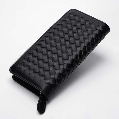 Hand-woven wallet wholesale new business casual men's wallet card bag hand bag mobile phone bag trendy bag