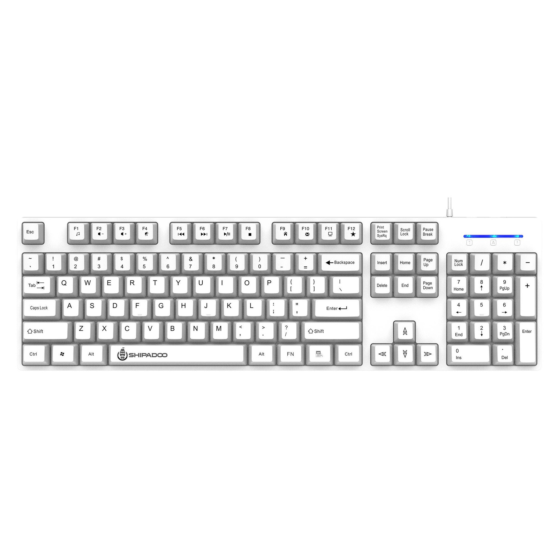 Picture of Shiba Du K600 Mechanical Feel Wired Color-matching Keyboard Fashion Keycap Laptop for Girls Office Typing