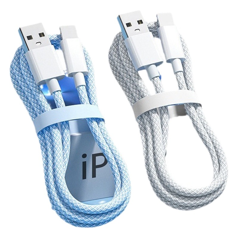 Suitable for Apple 15 Double-Ended Typec Data Cable Fishnet Braided 20W Fast Charging Pd Charging Cable C to C Fast Charging Cable