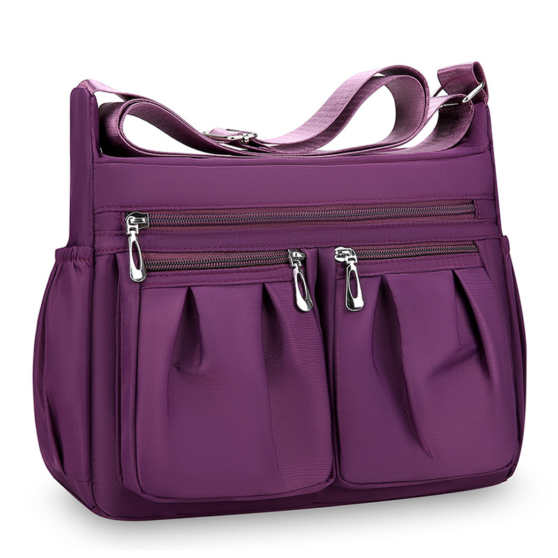 Picture of Cross-Border Wholesale Oxford Cloth Crossbody Bag for Women, Simple Nylon Women's Bag, Versatile Middle-Aged Mother's Fashion Multi-Layered Shoulder Bag