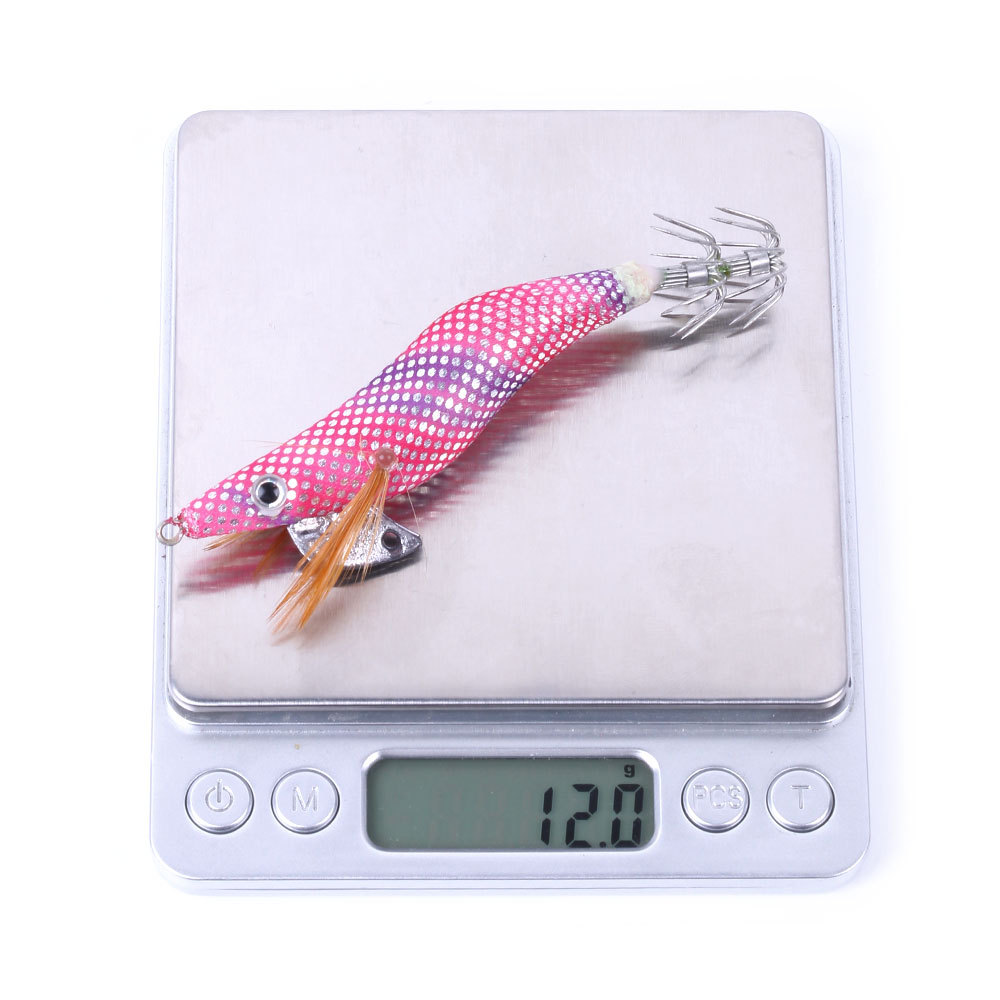 Picture of Hengjia/Hengjia 2.5 # 3.0 # 3.5 # Glow-In-The-Dark Simulated Shrimp Squid Needles Set of 10 Boxed Wooden Shrimp Wholesale
