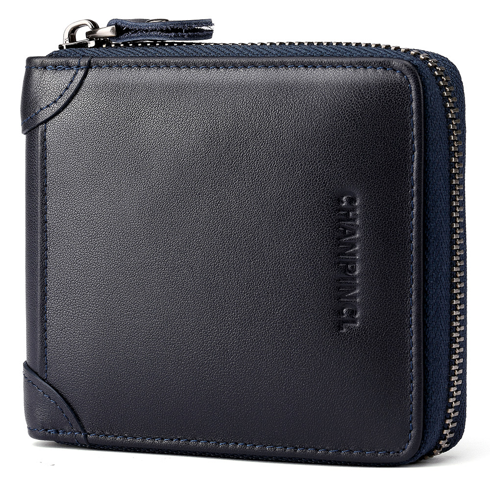 Picture of Cross-Border Delivery C Brand Boxed Men's Wallet First-Layer Cowhide Coin Bag Zipper Wallet Horizontal Multi-Functional Wallet