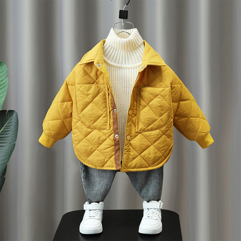 Picture of 2416 Boys' Cotton Clothes 2022 New Style Baby Boys and Children's Winter Clothes Season Lightweight Cotton Jackets and Cotton Clothes Korean Style Trendy