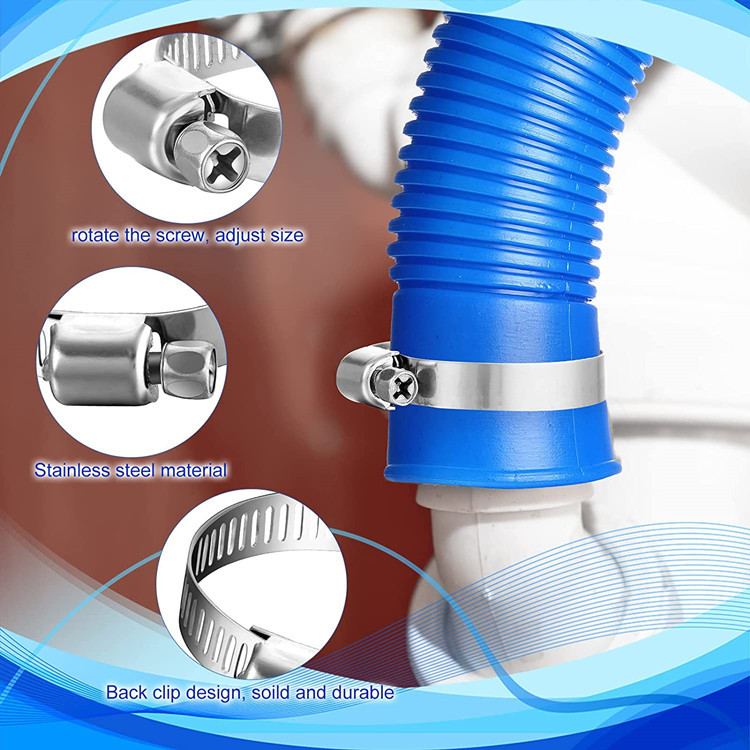 Picture of Amazon Cross Border Pool Replacement Tube Swimming Pool Pump Replacement Hose Filter Pump Hose White Black Blue
