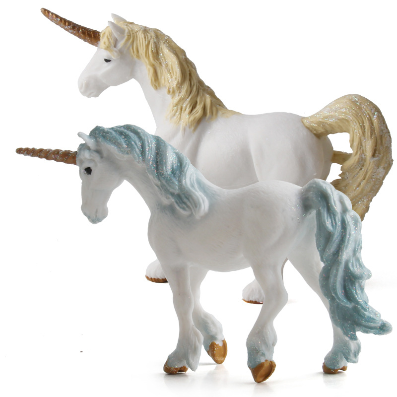 Picture of Unicorn Doll Toy Simulation Mini Animal Model Unicorn European Myths and Legends of Monasteries