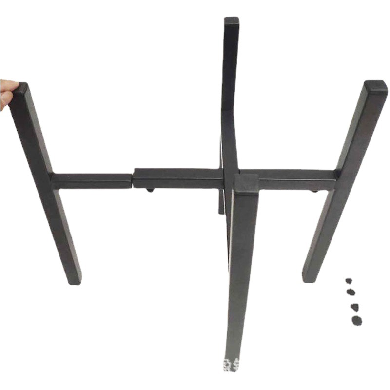Removable Cross Telescopic Wrought Iron Flower Stand Outdoor Indoor Flower Pot Container Bracket Display Home Garden Decorative Rack