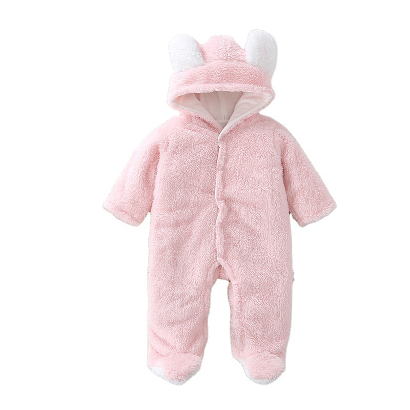 Picture of Factory Direct Supply Newborn Baby Short-sleeved Body Clothes Baby Outfit Winter Thickened Warm Climbing Clothes