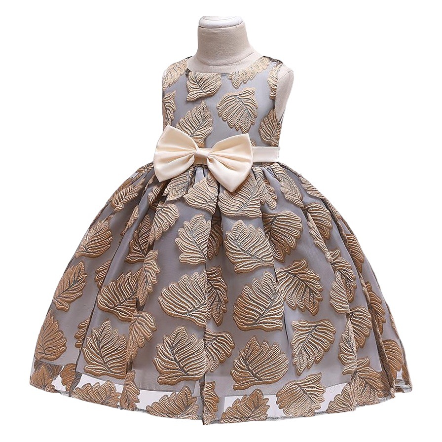 Girls dress foreign trade new European and American flower children's dress wedding dress children's princess dress puffy dress factory wholesale ins