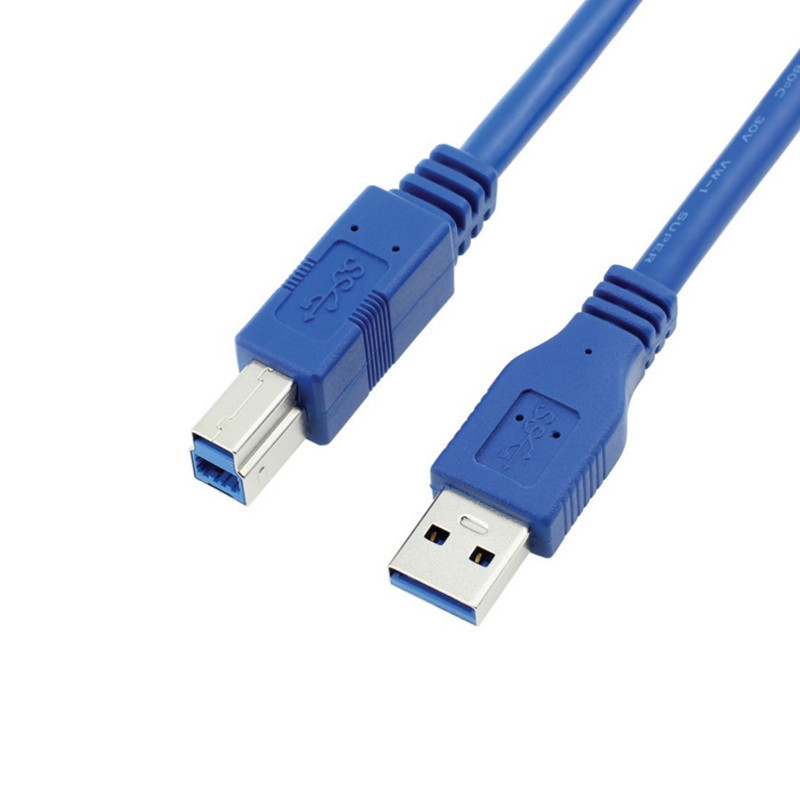 Picture of USB3.0 Print Line A Male/B Male Computer Connection Line High Speed Square USB3.0 Printer Data Line 1 m