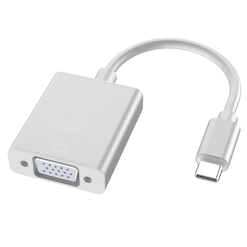 Picture of Cross-border type-c to vga adapter 1080P notebook computer expansion converter mobile phone same screen adapter