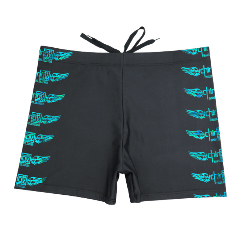 Picture of Factory wholesale boxer swimming trunks men's high waist swimming trunks conservative hot spring beach flame anti-embarrassing sexy tide