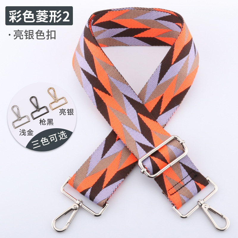 Picture of New Color Diamond Strap Adjustable Shoulder Strap 5cm Widened Shoulder Strap Strap Strap Single Shoulder Crossbody Strap in stock