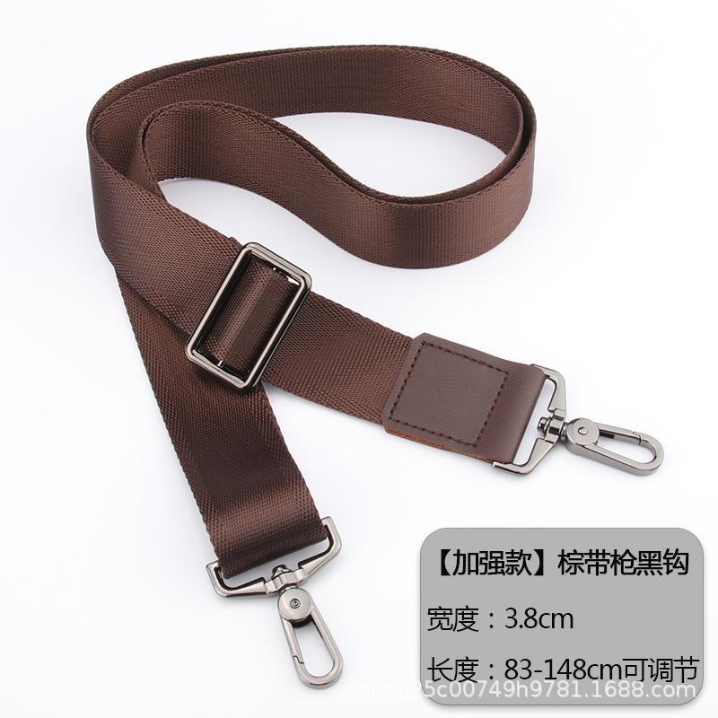 Picture of Men's bag accessories backpack strap crossbody single shoulder black bag strap briefcase computer bag shoulder strap leather bag back bandwidth