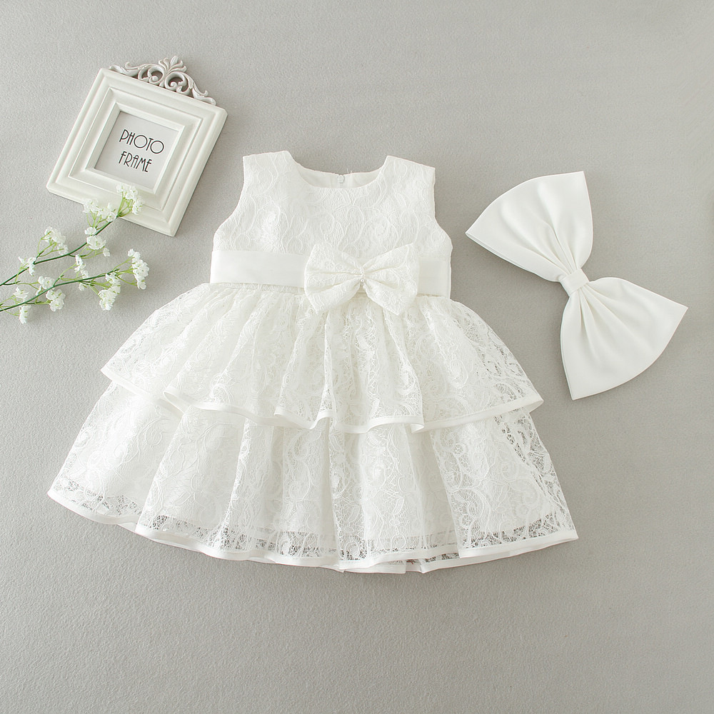 Picture of Maiqi 2017 New Girl Baby Baby First Birthday Full Moon Wine Wedding Dress Princess Dress