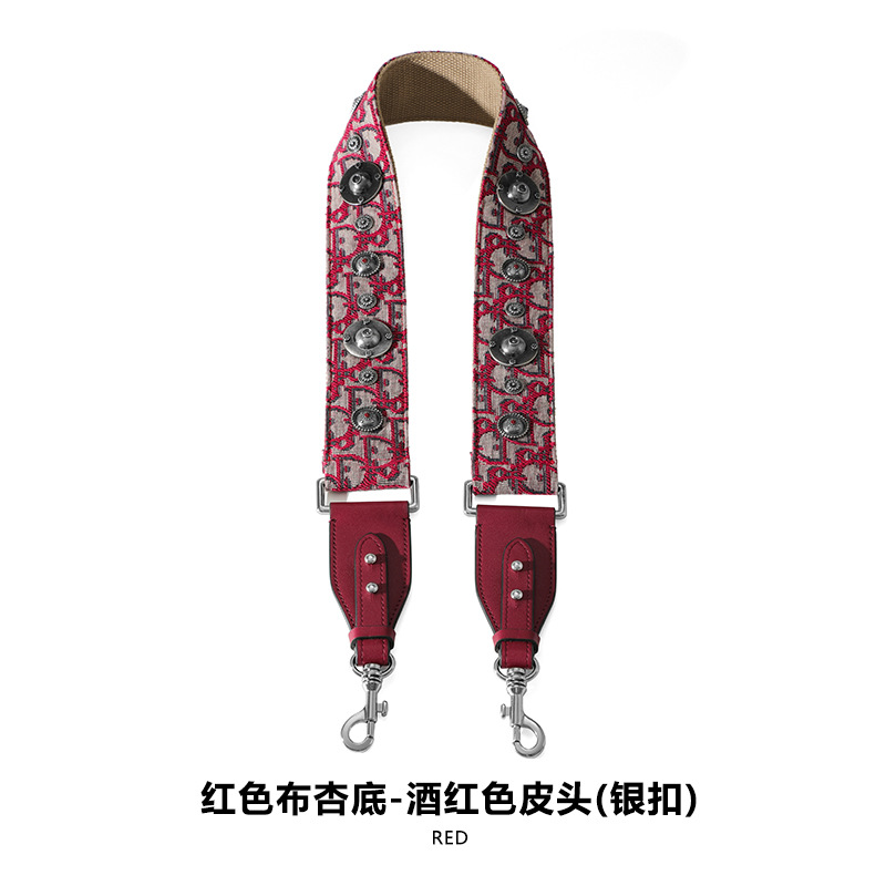 Picture of Mahuangshi MHS-F-66 Wide Bag with Canvas Shoulder Strap Shoulder Crossbody Cowhide Bag Accessories Bag Strap Comfortable D