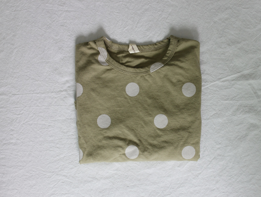 Picture of Summer Kidsren's T-Shirt Short-Sleeved Boys' Bottoming Shirt Korean Style Round Neck Polka Dot Versatile Girls' Tops Cotton Spot Wholesale