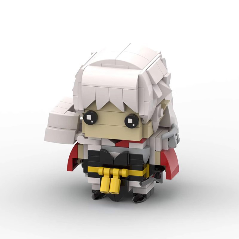 Picture of Compatible with Lego MOC building blocks square head doll suit killing pill anime doll figure assembly model hand-made peripheral