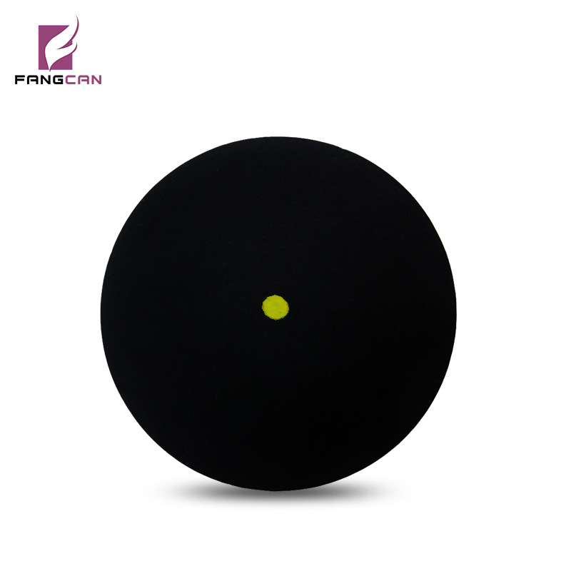 Picture of 3-piece single yellow dot squash slow into class FANGCAN square can genuine goods three-piece transparent bucket LOGO can be added