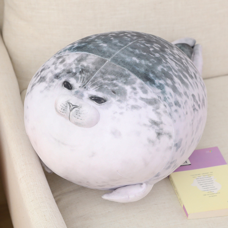 Picture of Cross-border Hot Selling Japan Osaka Seal Pillow Spotted Seal Doll Seal Plush Toy Soft Seal Doll